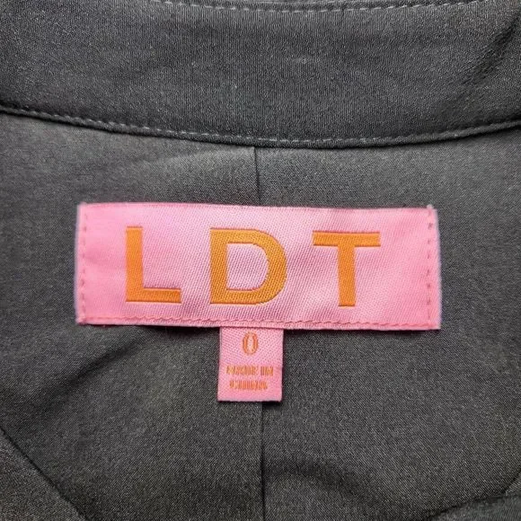 New LDT Adrienne Button Front Belted Midi Shirt Dress - Picture 9 of 10